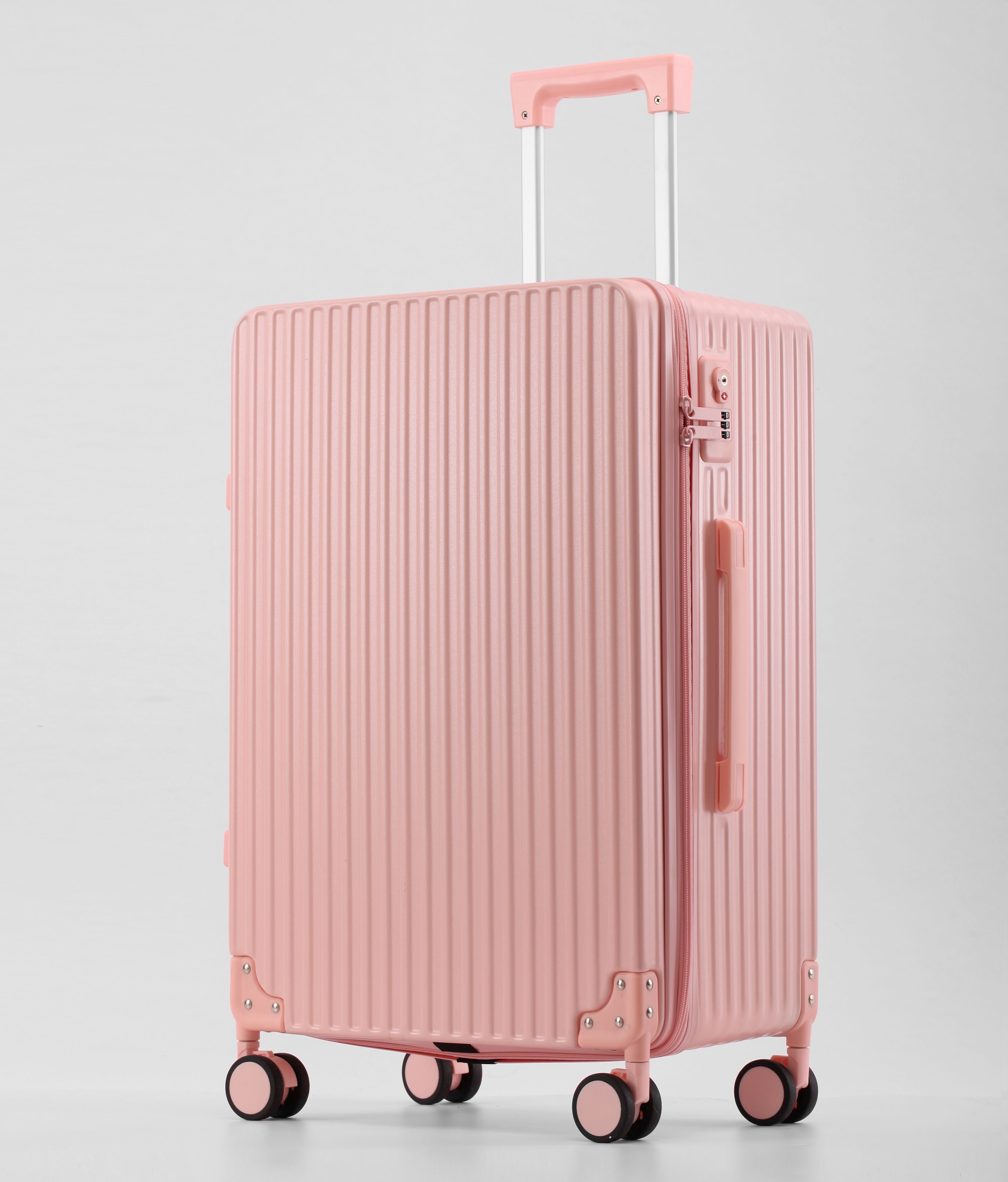 eksempel design ABS hard case jern tralle bagasje sett anti-tyveri koffert