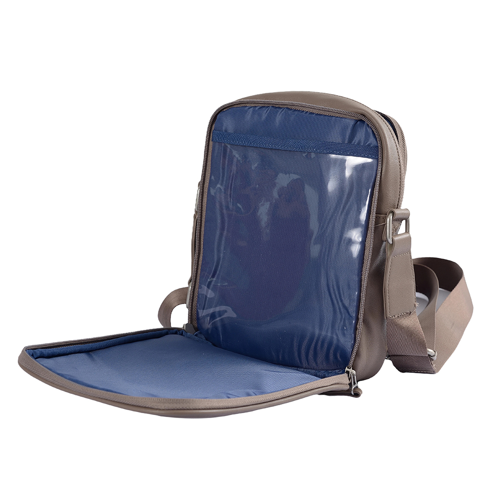 Fabrikktilpasset unisex enkelt skulder cross body PU-skinnveske