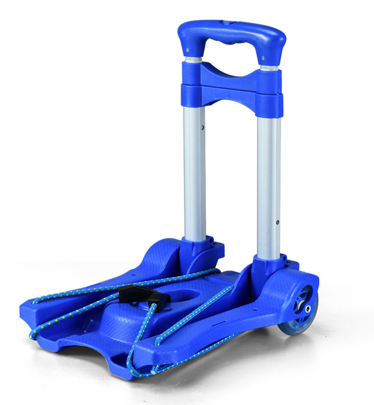 Aluminium Lugggae-vogn Toppkvalitets sammenleggbare faste hjul Shopping Heavy Duty-vogn Multifunksjonell bærbar vogn Carretillas