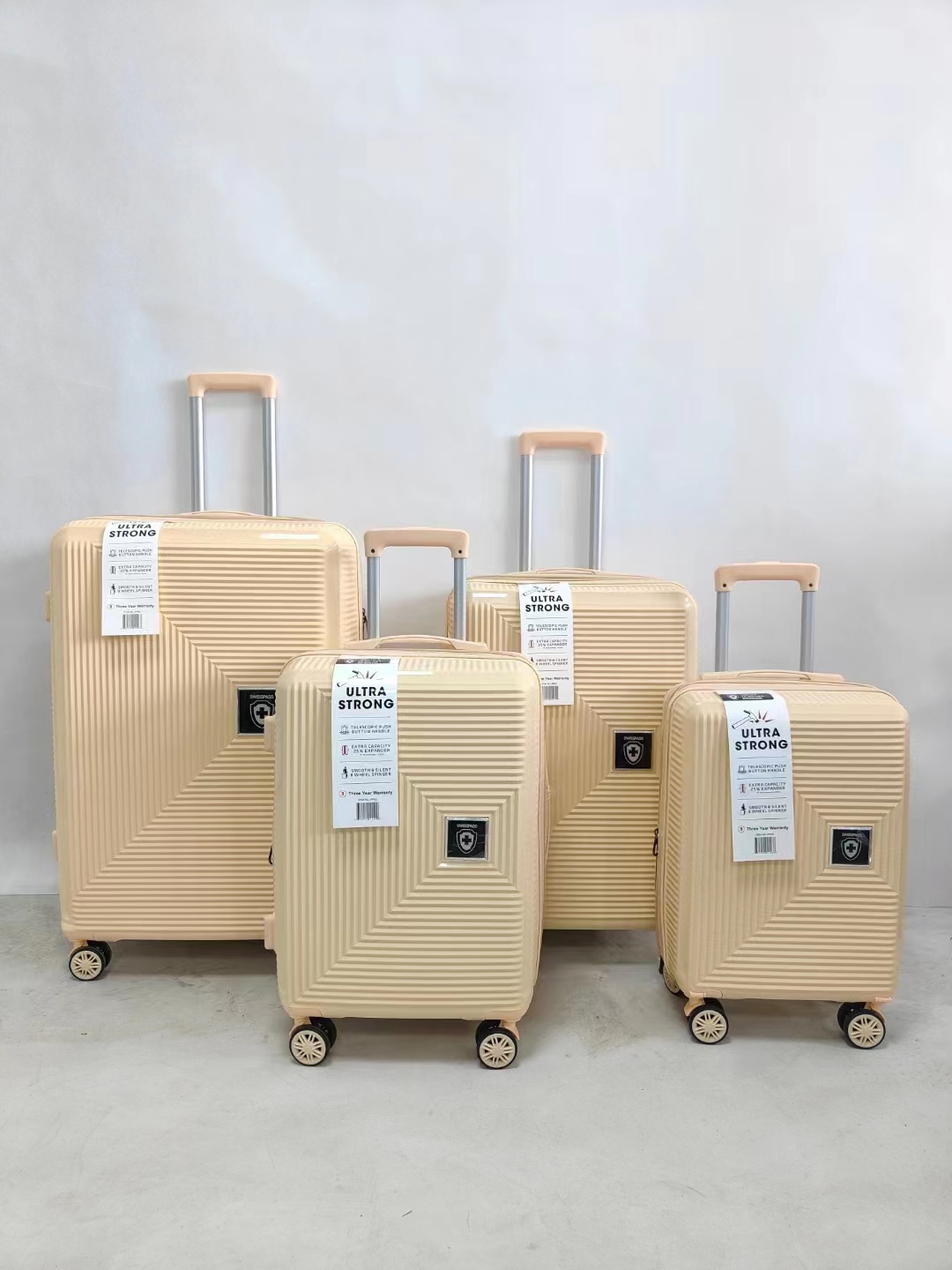 4 stk PP polypropylen vogn bagasje reisekoffert sett produsent tilpasset