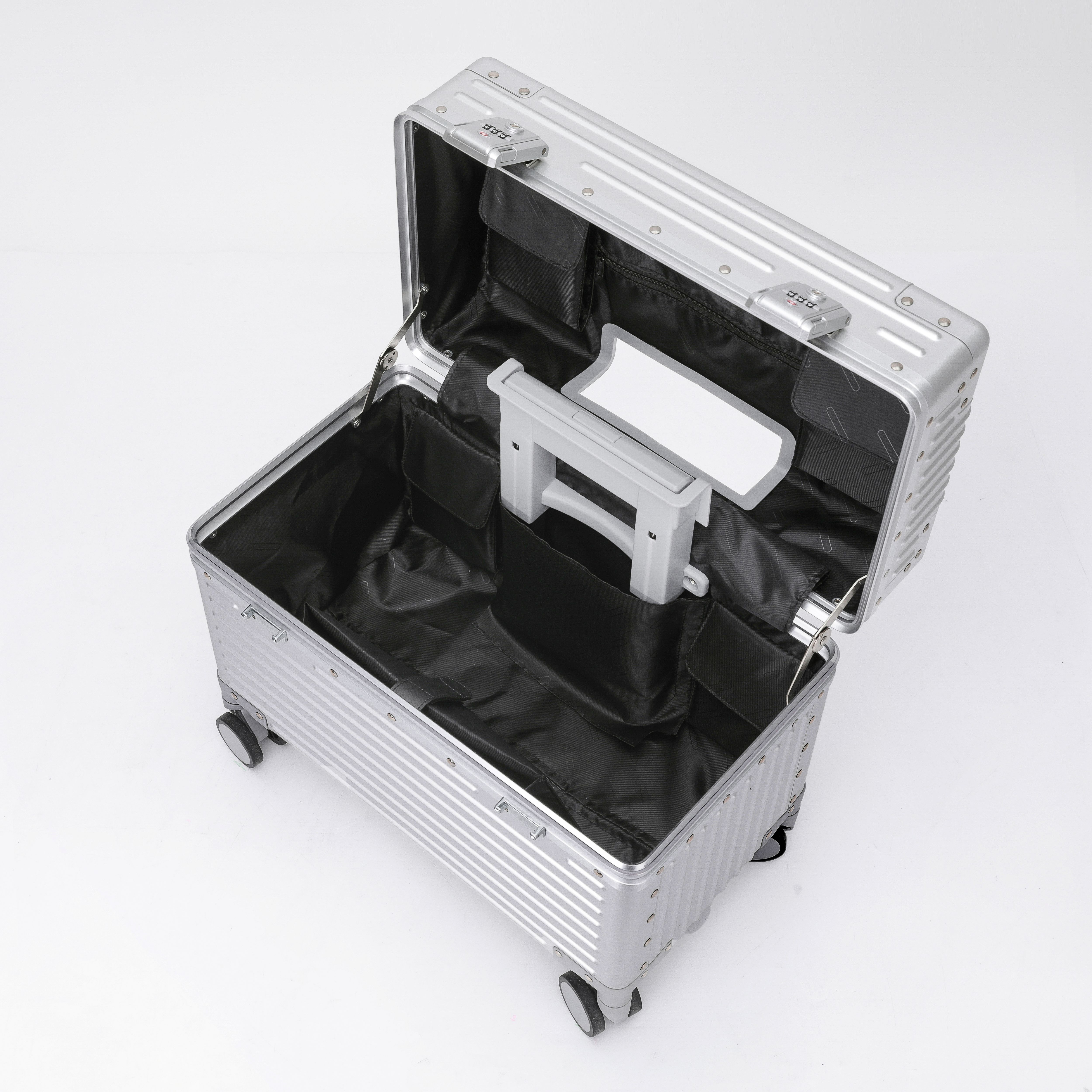 Fashion Matel Magnesium og aluminium vogn reisebagasje koffert multifunksjonell innerlomme